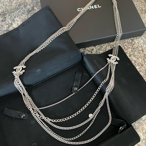 Chanel CC Multi-Strand Long Chain Necklace - Picture 6 of 10